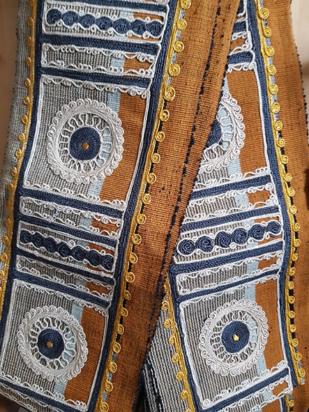 Imolé embroidered textile trim